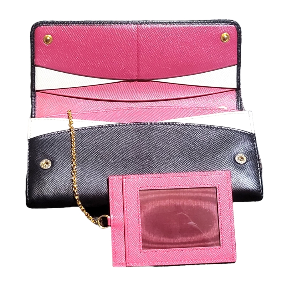 PRADA | Saffiano Long Wallet w/ ID Attachment